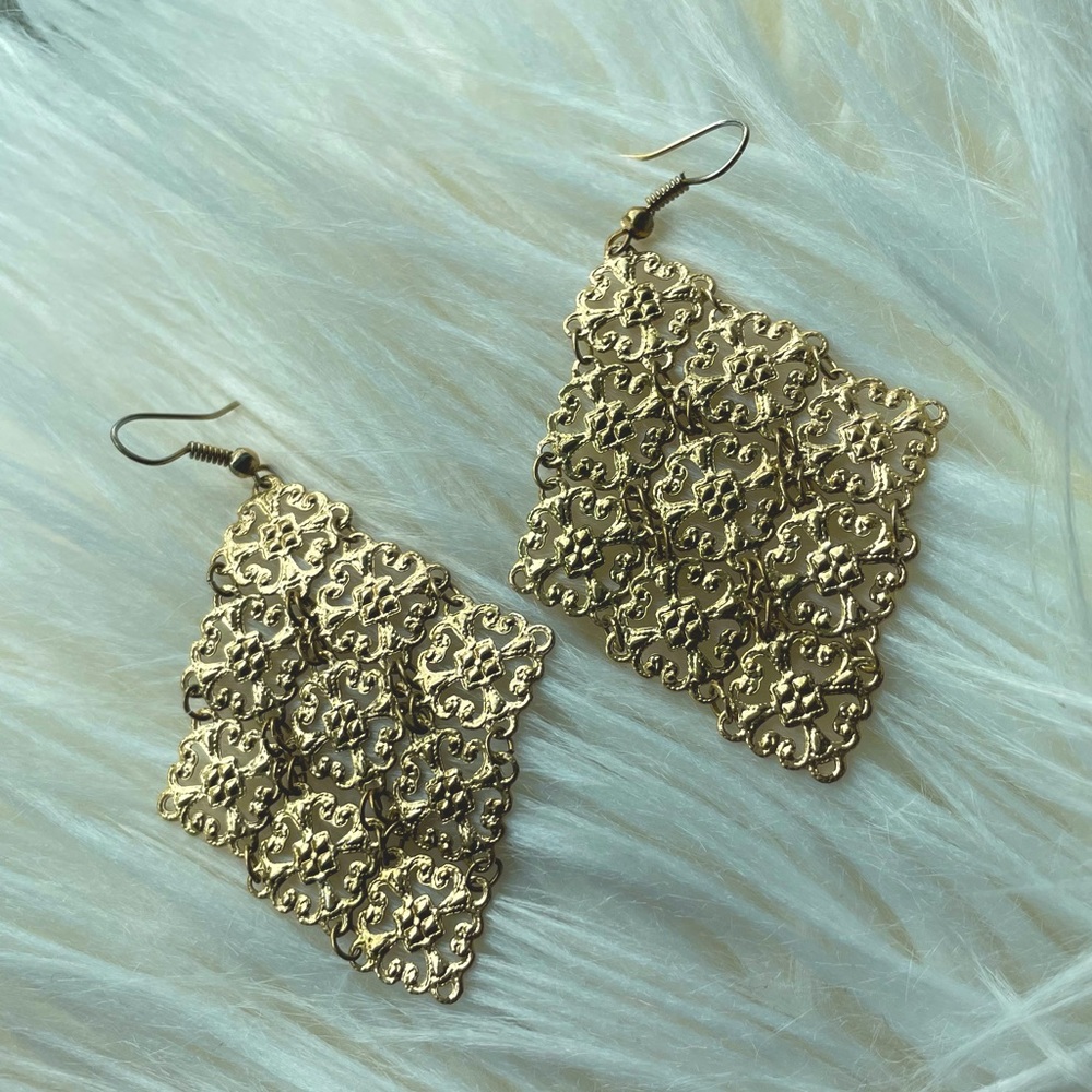 Gold Dangle Earrings